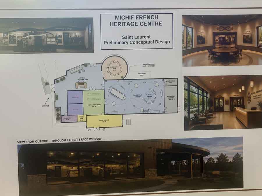 Concept designs for the Neil Gaudry Assisted LivingCentre expansion, the Michif French Heritage Centre and the RM of Saint Laurent office development were on display at the open house