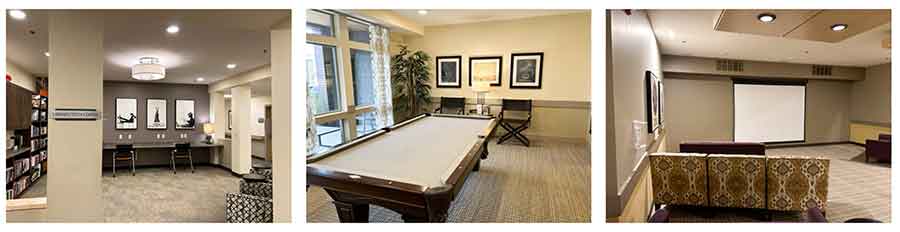 Recreation and wellness rooms