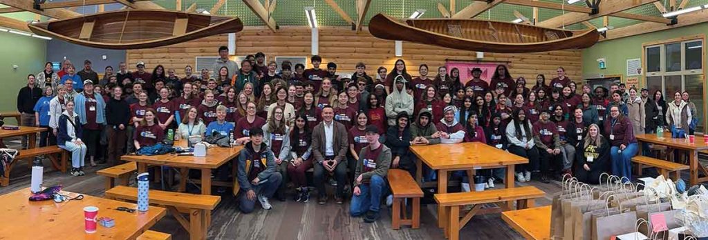 Redboine Watershed District staff and volunteers joined students, educators and environmental professionals from across Manitoba at the 29th Annual Manitoba Envirothon, held May 21-23 at Tim Hortons Camp in Whiteshell Provincial Park. District staff helped organize and deliver the three-day environmental education competition, which challenged high school students in wildlife ecology, aquatic ecology, soils and land use, plant ecology, agriculture and oral presentations while promoting conservation awareness, teamwork and leadership