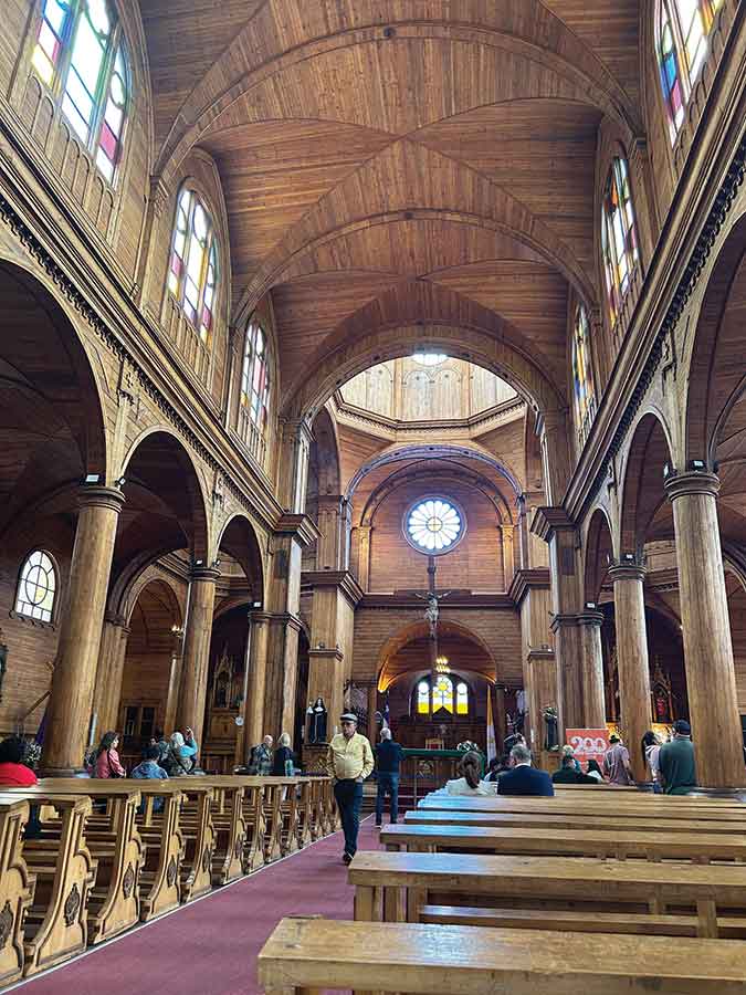 Cathedral of San Francisco. Famous for its extensive wooden construction, including the vaulted wooden ceiling and columns