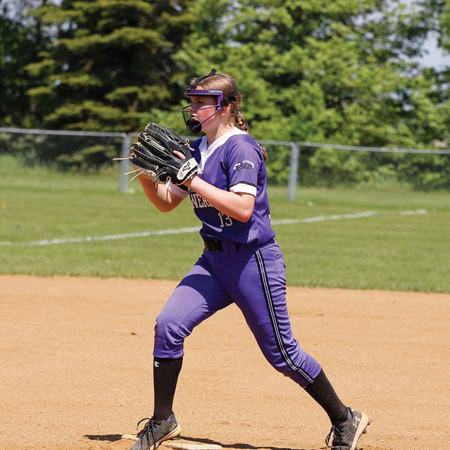 Central Energy pitcher Hailyn P. started the opener, allowing eight runs on eight hits over two innings while striking out two and walking four