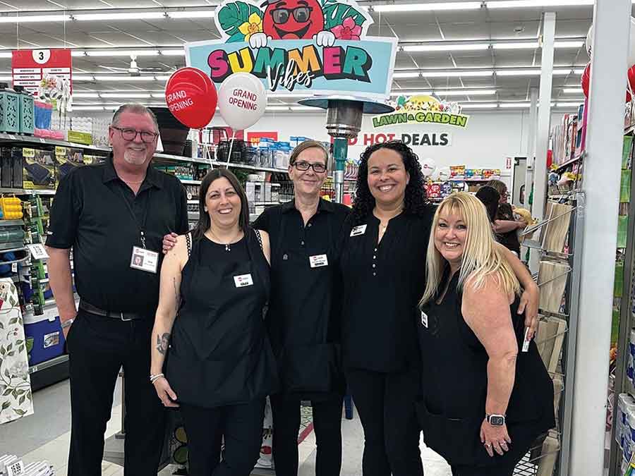 Staff mark the occasion, with Kent Oar, Alana, Silvana, Tamara and Calli picturedqStaff mark the occasion, with Kent Oar, Alana, Silvana, Tamara and Calli pictured