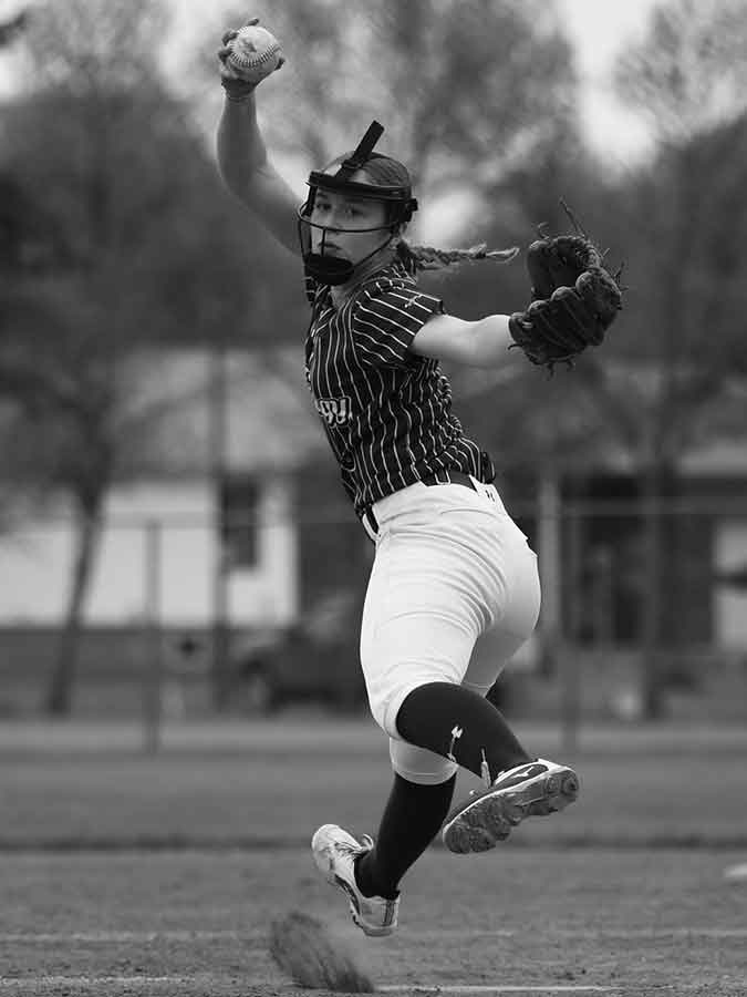 The starting pitcher for Central Energy Heidi Reimer was stellar on the mound Saturday, limiting Westman Magic hitters’ success at the plate