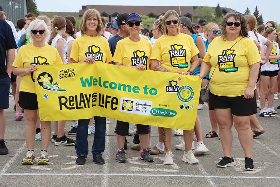 Student leadership teams from College Stonewall Collegiate, Teulon Collegiate and Warren Collegiate joined forces to support the Canadian Cancer Society through a unified Relay For Life fundraiser in Stonewall on May 29. More than 220 people gathered for an evening of walking, remembrance and celebration. The $38,107.85 raised will support cancer research, improve quality of life for people affected by cancer and provide services for families in need