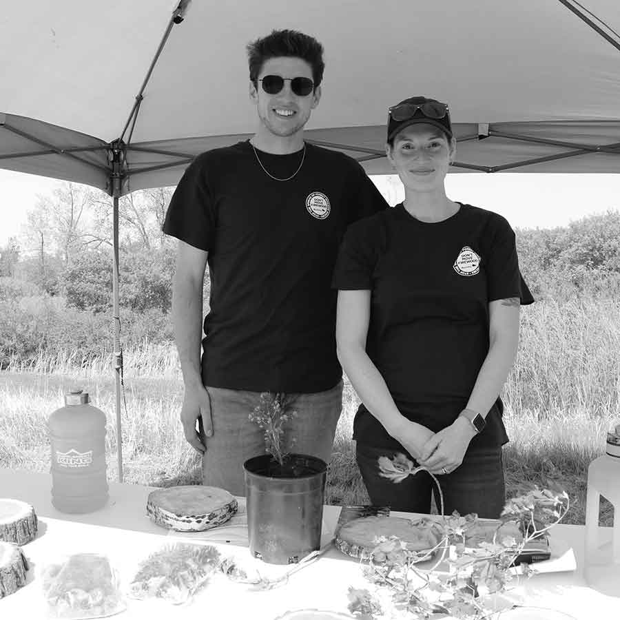 Manitoba Forestry’s Ty Funk and Shay Gaunt taught kids all about trees