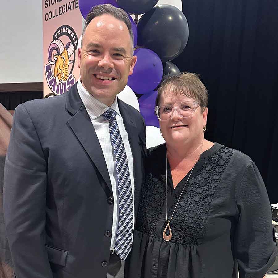 Alan Campbell with
Margaret Ward