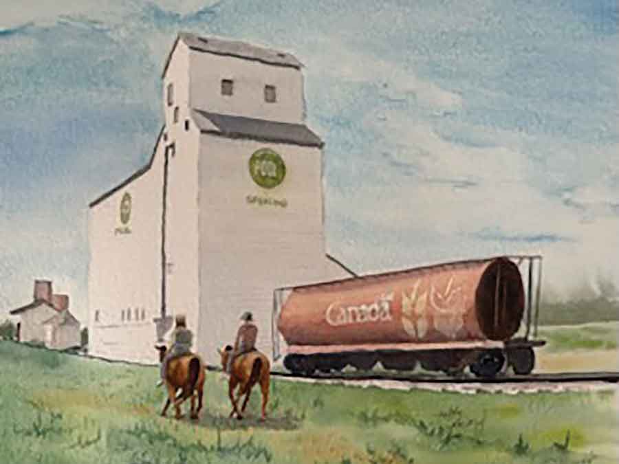 Seward’s watercolour artwork will be on display at the GPAC throughout the month